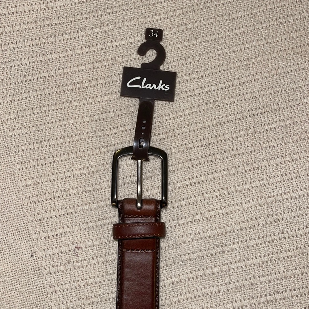 Brown leather Clark’s belt